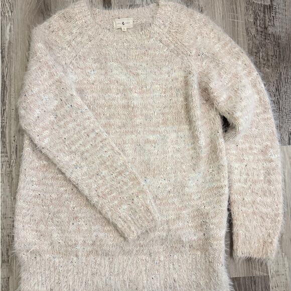 Lou & Grey Fuzzy Eyelash Knit Cream Sweater Women’s Small Soft Cozy Pullover - Picture 12 of 12
